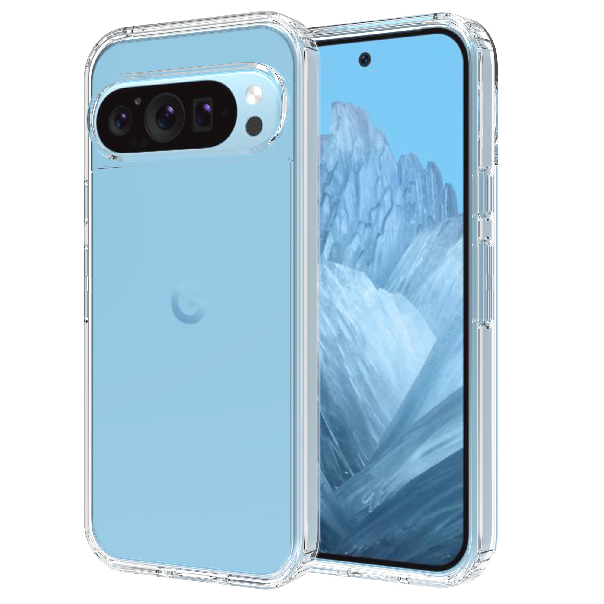 Funda Híbrida Crystal Hybrid Google Pixel 9 Pro transparente