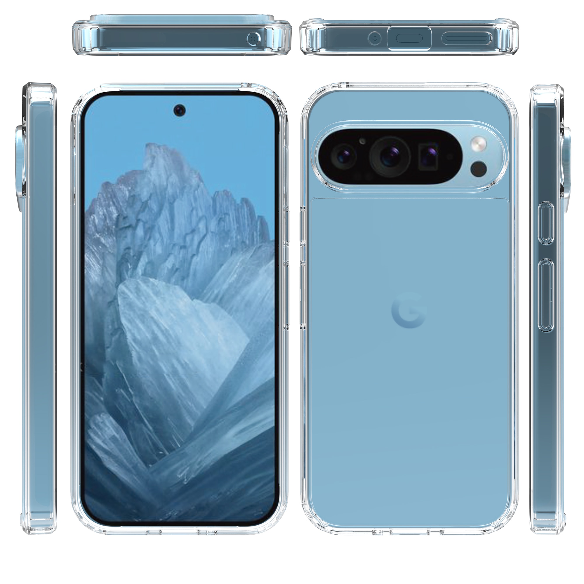 Funda Híbrida Crystal Hybrid Google Pixel 9 transparente