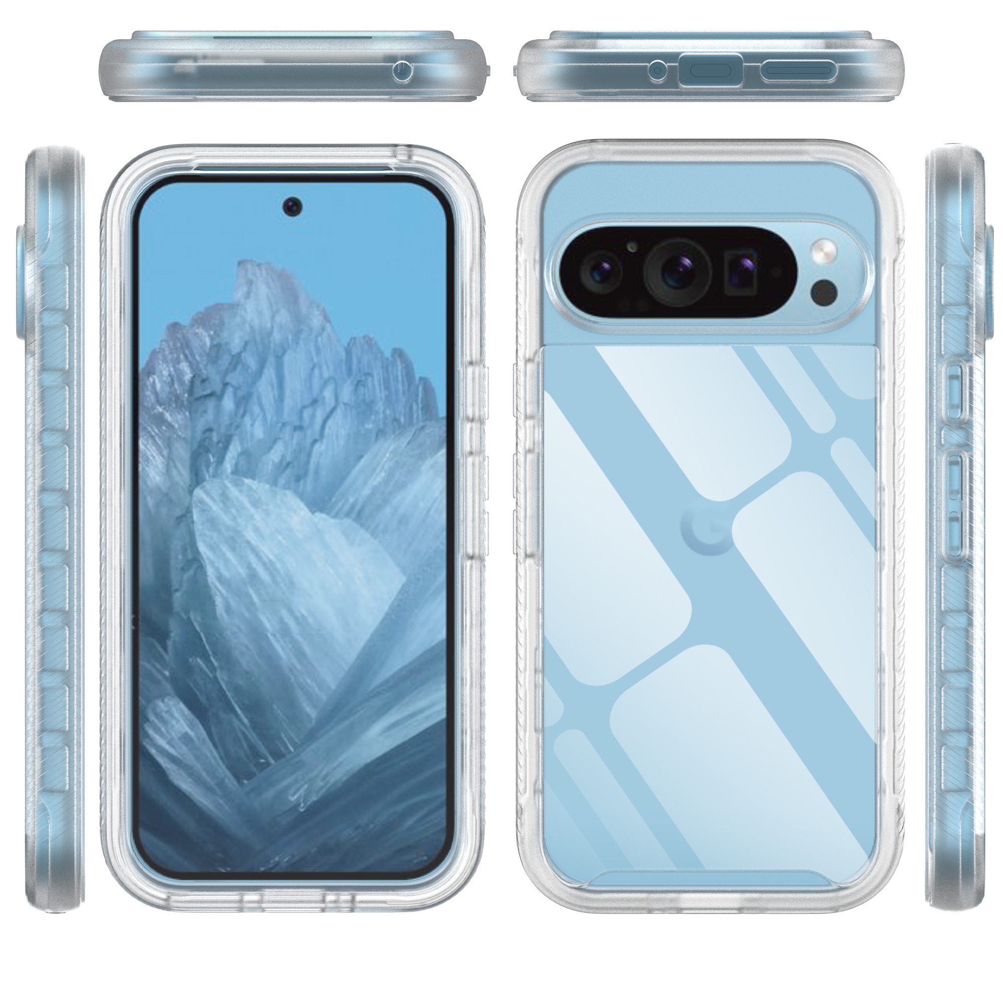 Funda Full Protection Google Pixel 9 Pro transparente