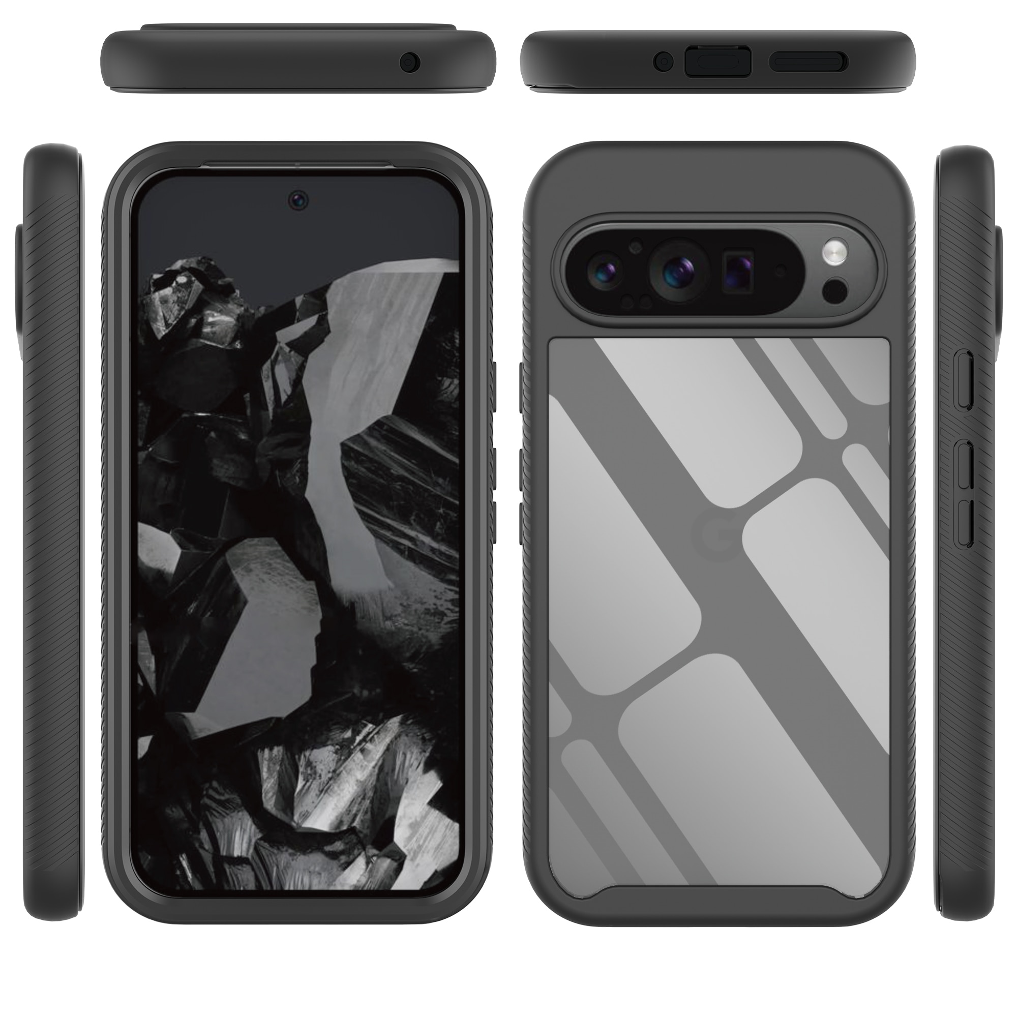 Funda Full Protection Google Pixel 9 Pro XL negro