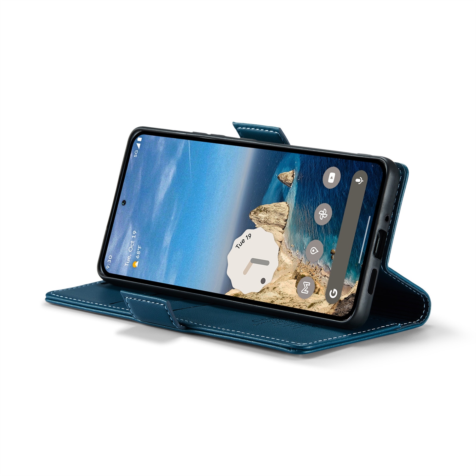 Funda delgada con solapa anti-RFID Google Pixel 9 Azul