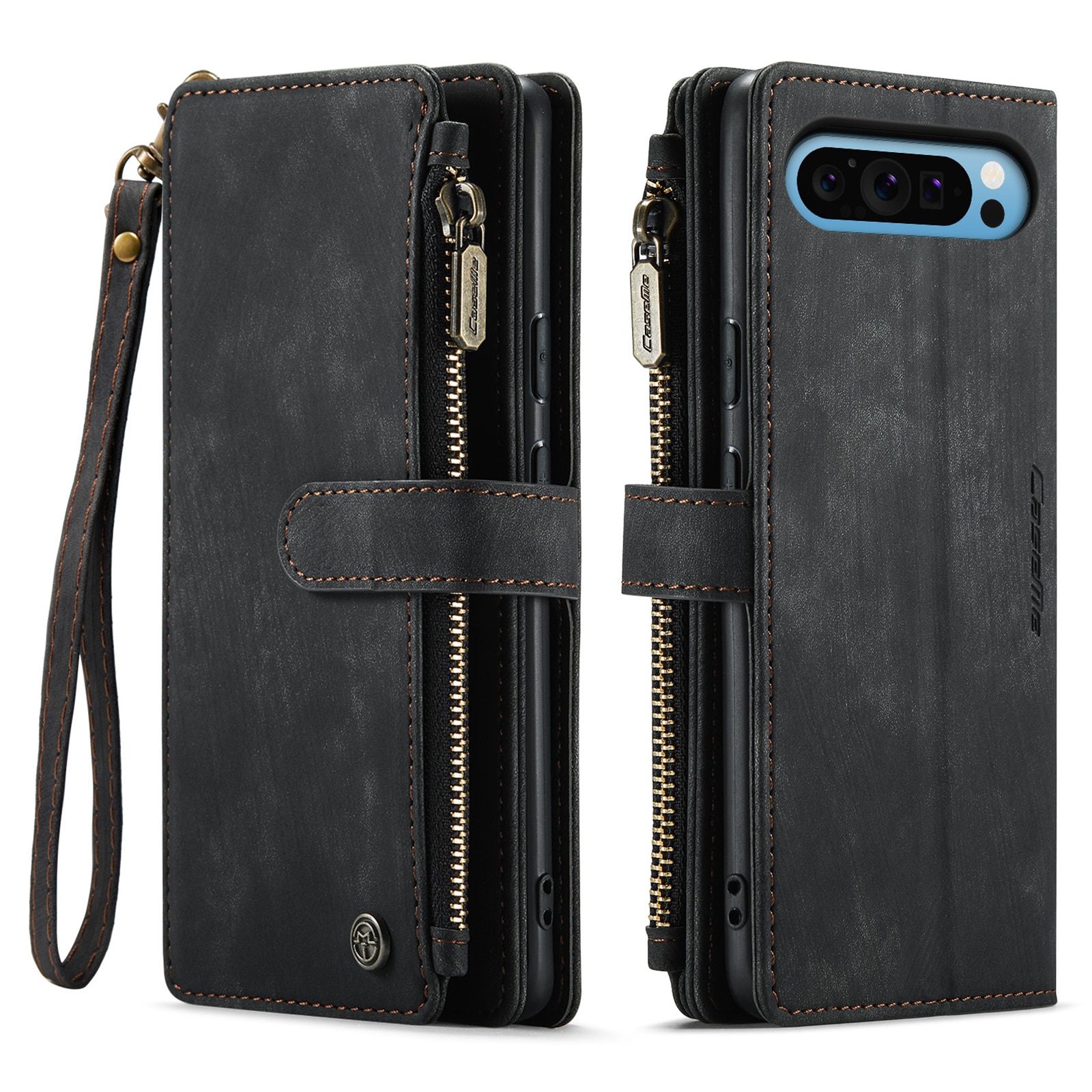 Cartera Zipper Google Pixel 9 Pro XL Negro