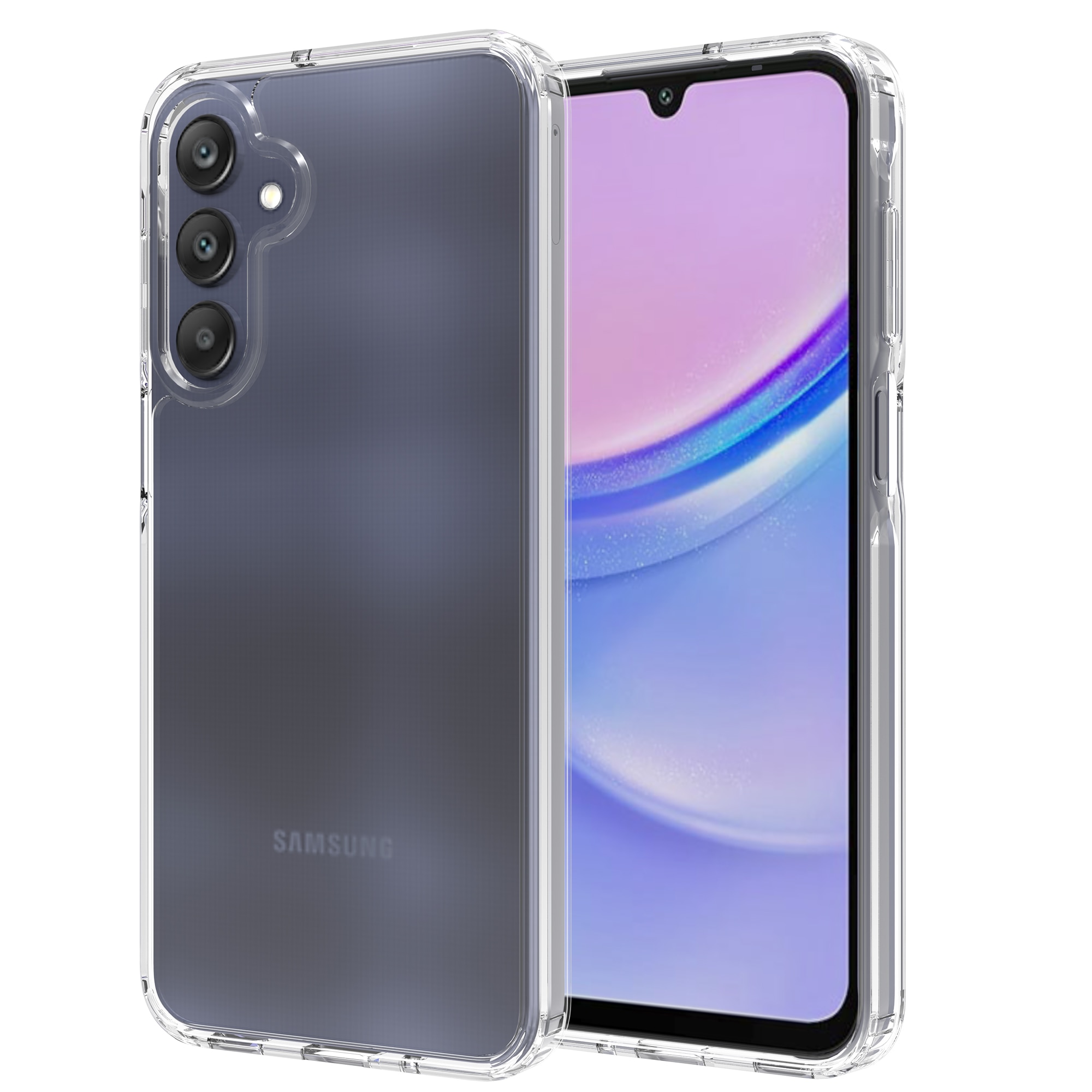 Funda híbrida para Samsung Galaxy A16 transparente