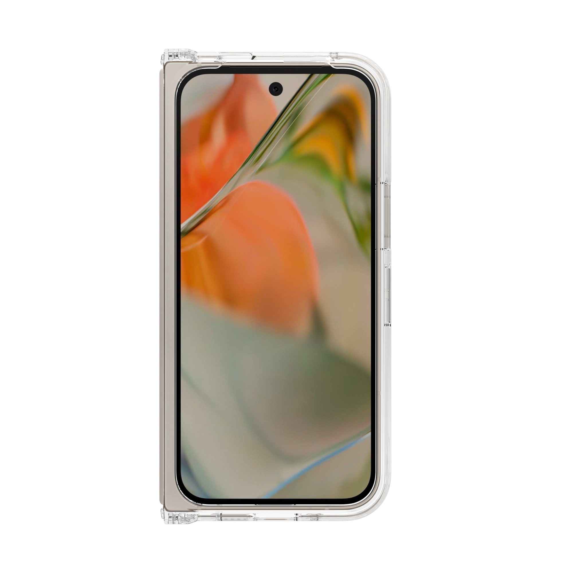 Funda híbrida para Google Pixel 9 Pro Fold, transparente