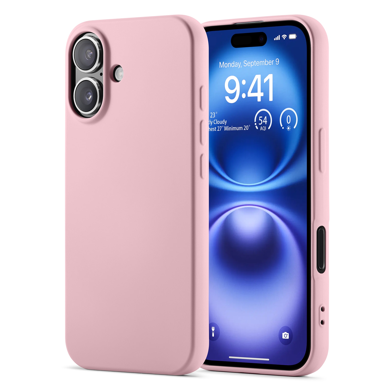 Funda TPU resistente a los golpes iPhone 16 Pro Rosa