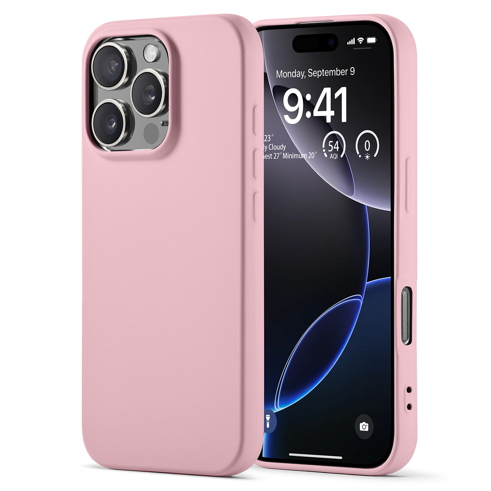 Funda TPU resistente a los golpes iPhone 16 Pro Rosa