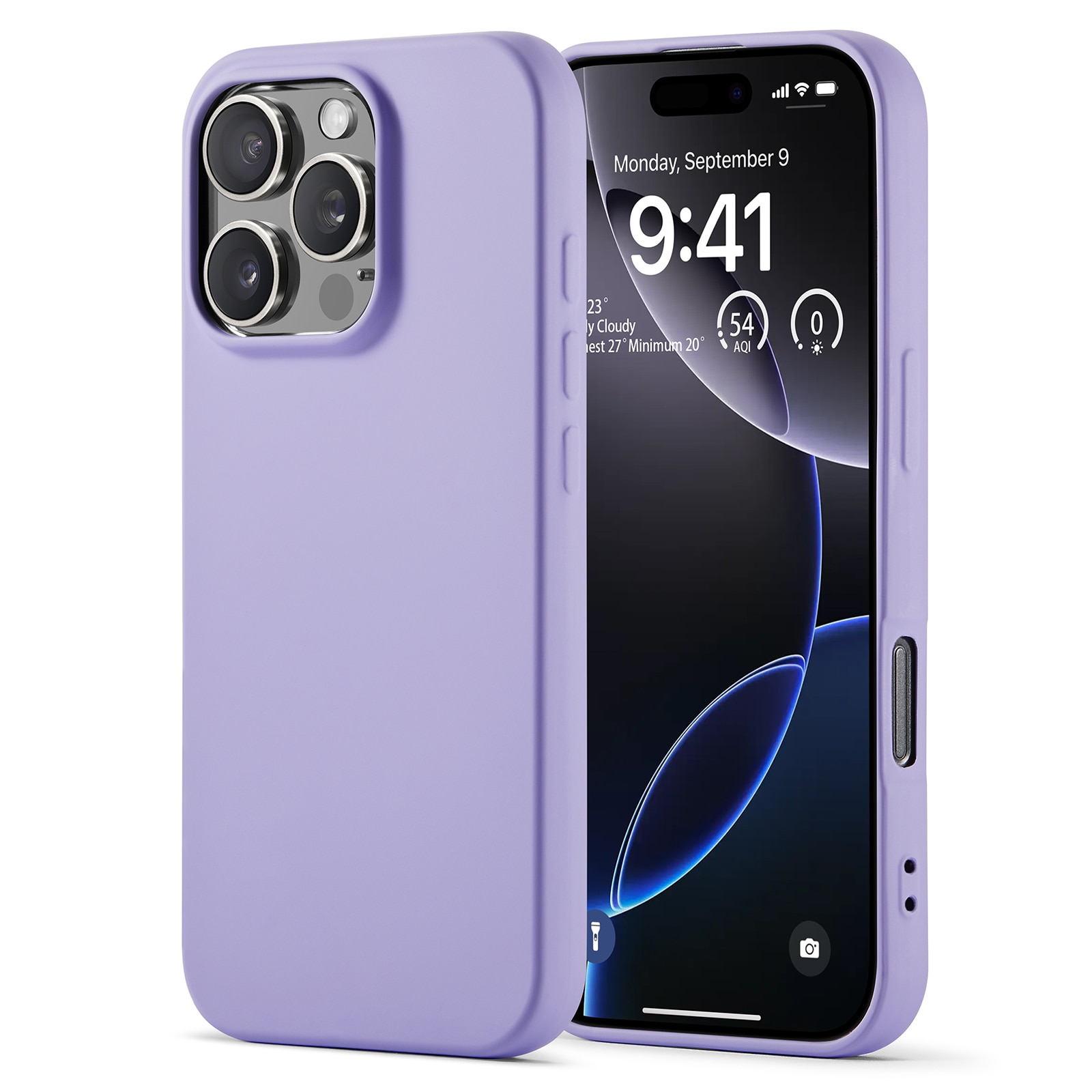 Funda TPU resistente a los golpes iPhone 16 Pro Púrpura