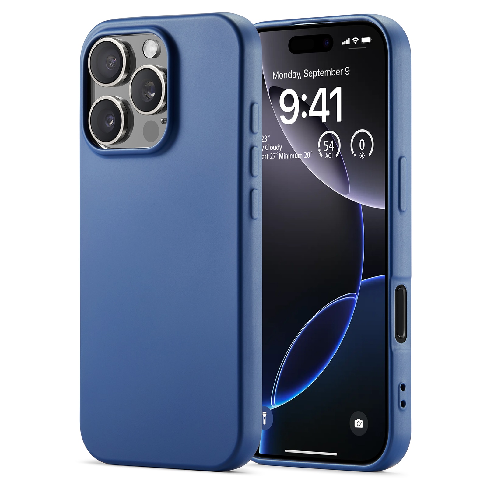 Funda TPU iPhone 16 Pro azul