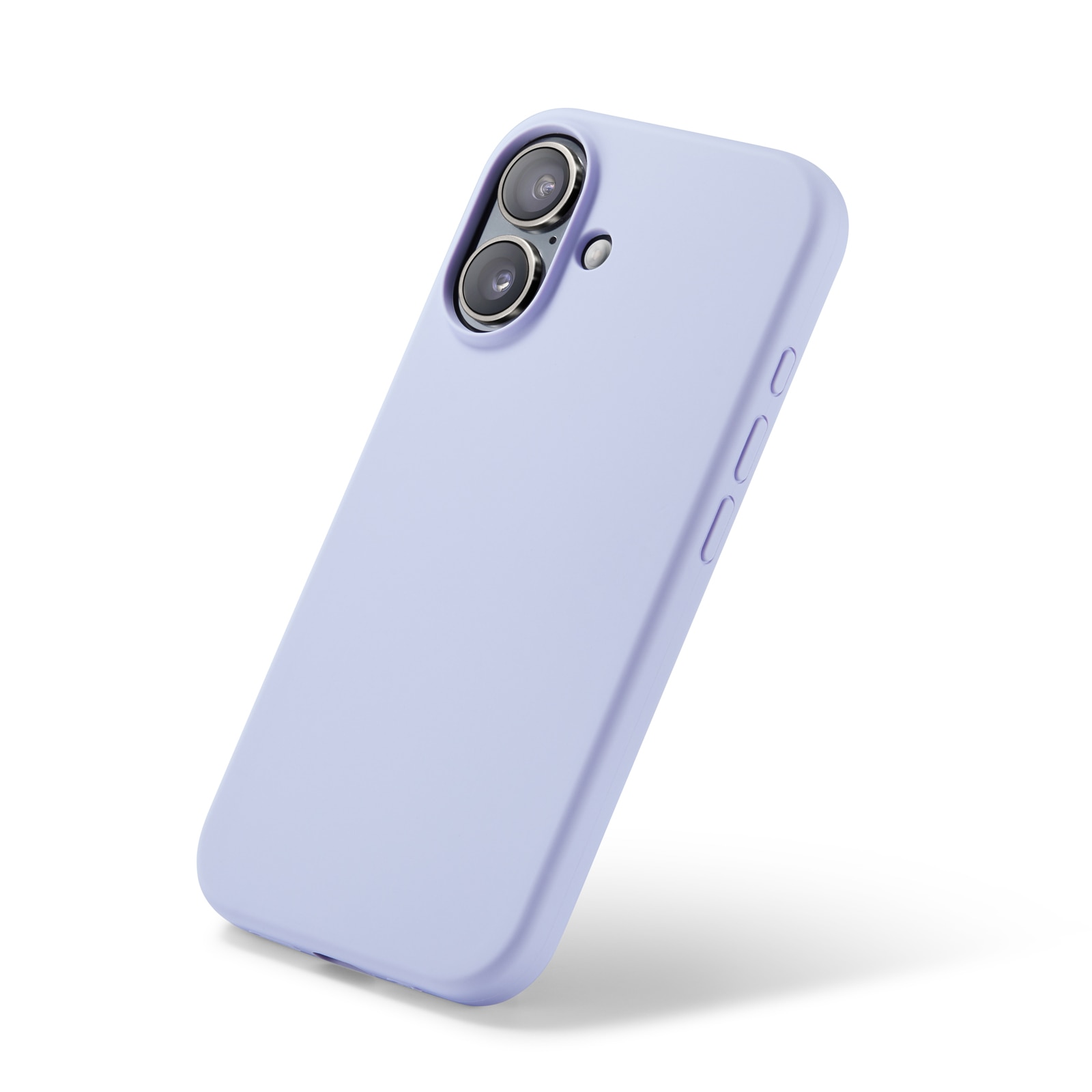 Funda de silicona iPhone 16 violeta