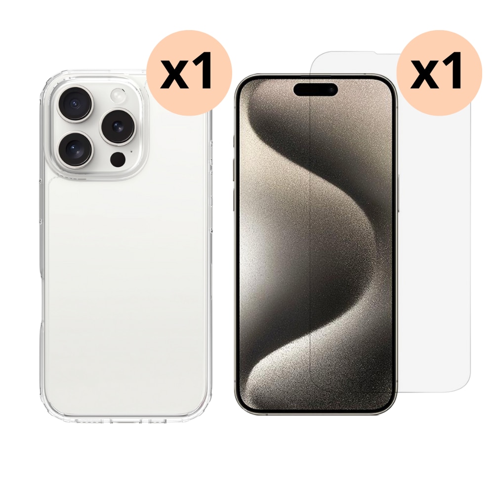 Kit para iPhone 16 Pro Max: Funda y protector de pantalla