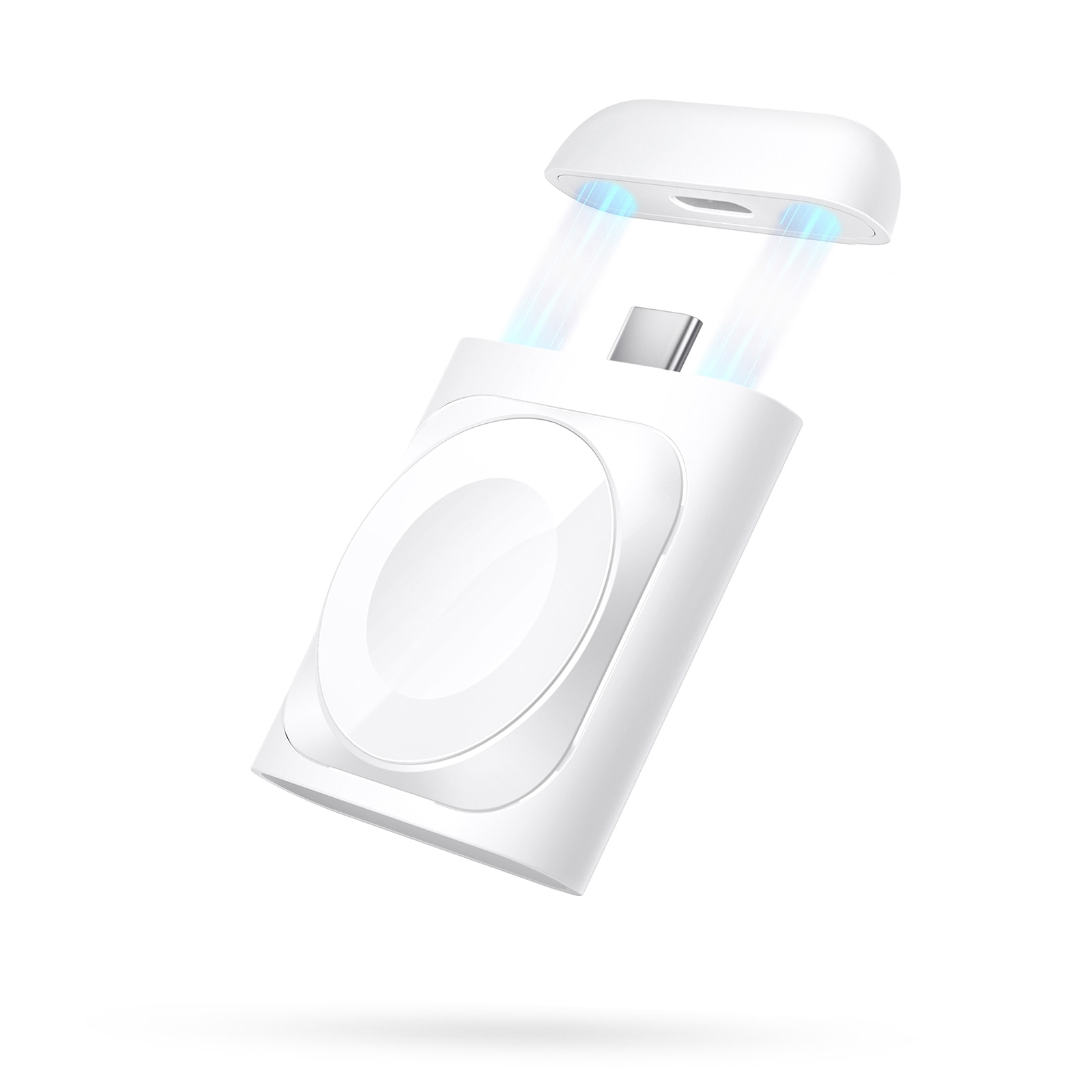 Cargador portátil para Apple Watch blanco