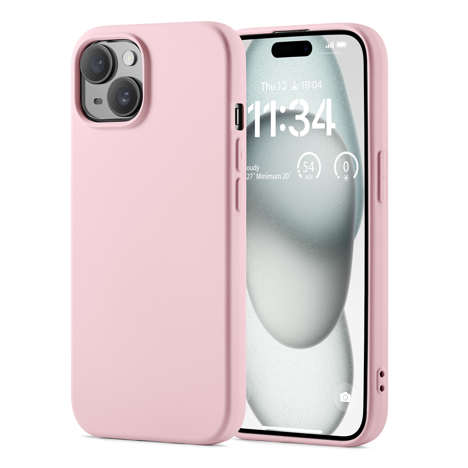 Funda TPU iPhone 15 rosado