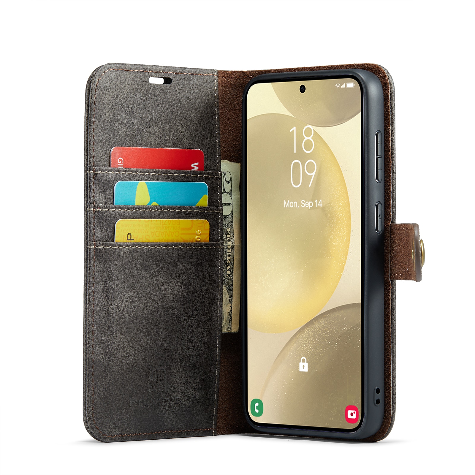 Cartera Magnet Wallet Samsung Galaxy A56 Cognac