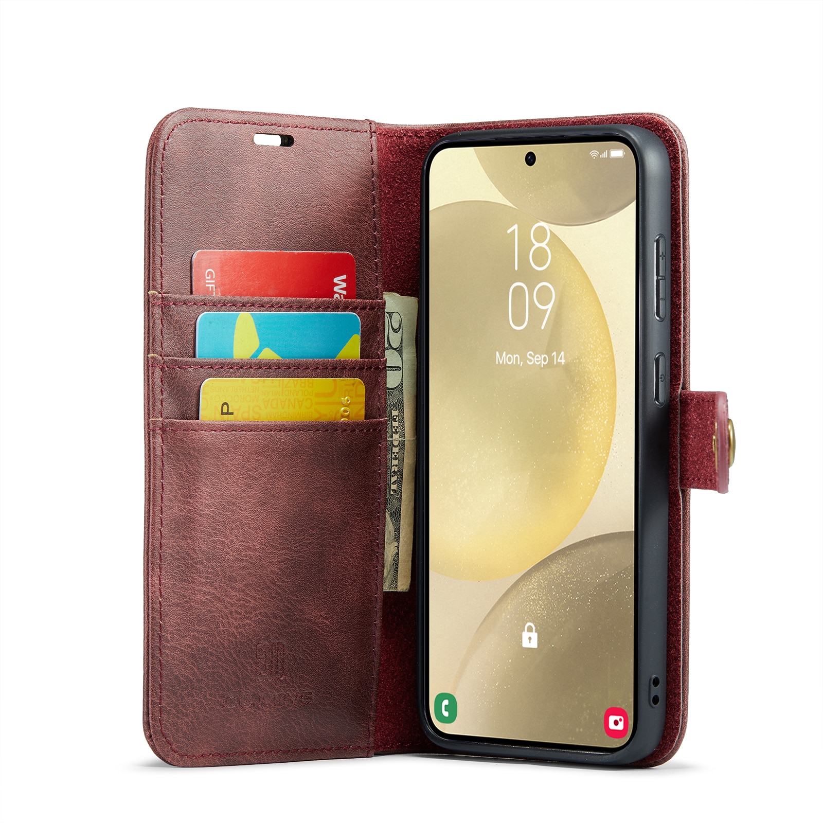 Cartera Magnet Wallet Samsung Galaxy A56 Cognac