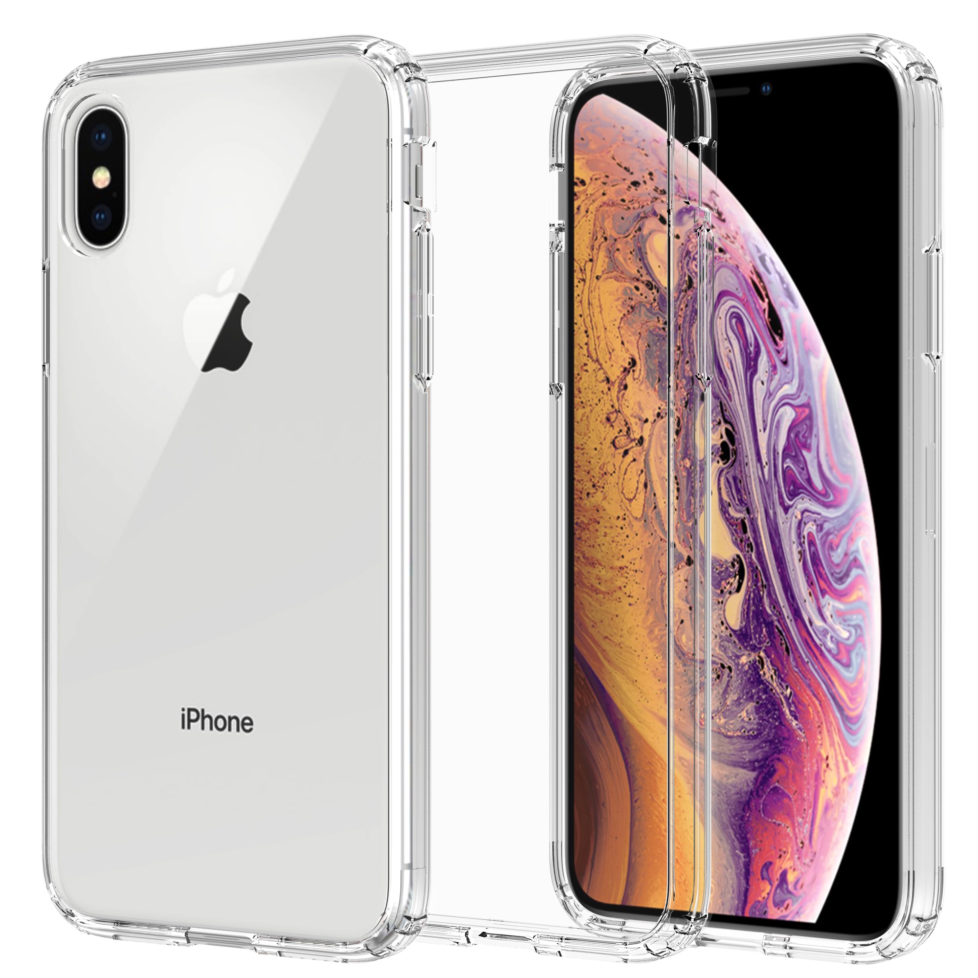 Funda híbrida para iPhone X/XS transparente