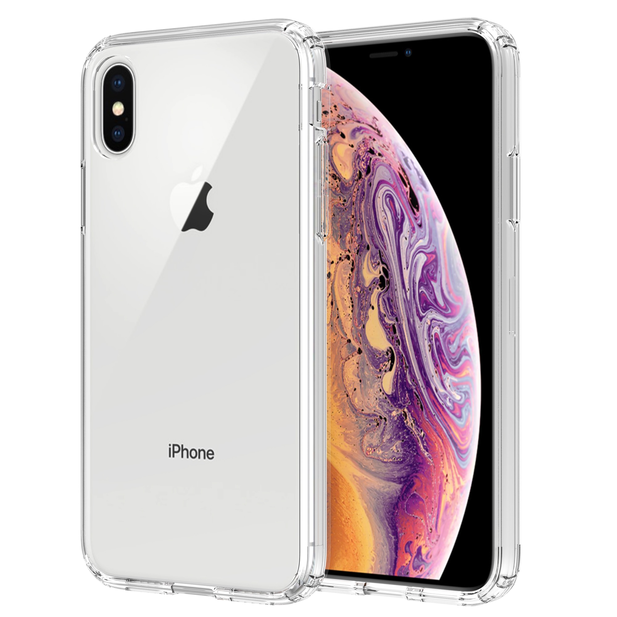 Funda híbrida para iPhone X/XS transparente