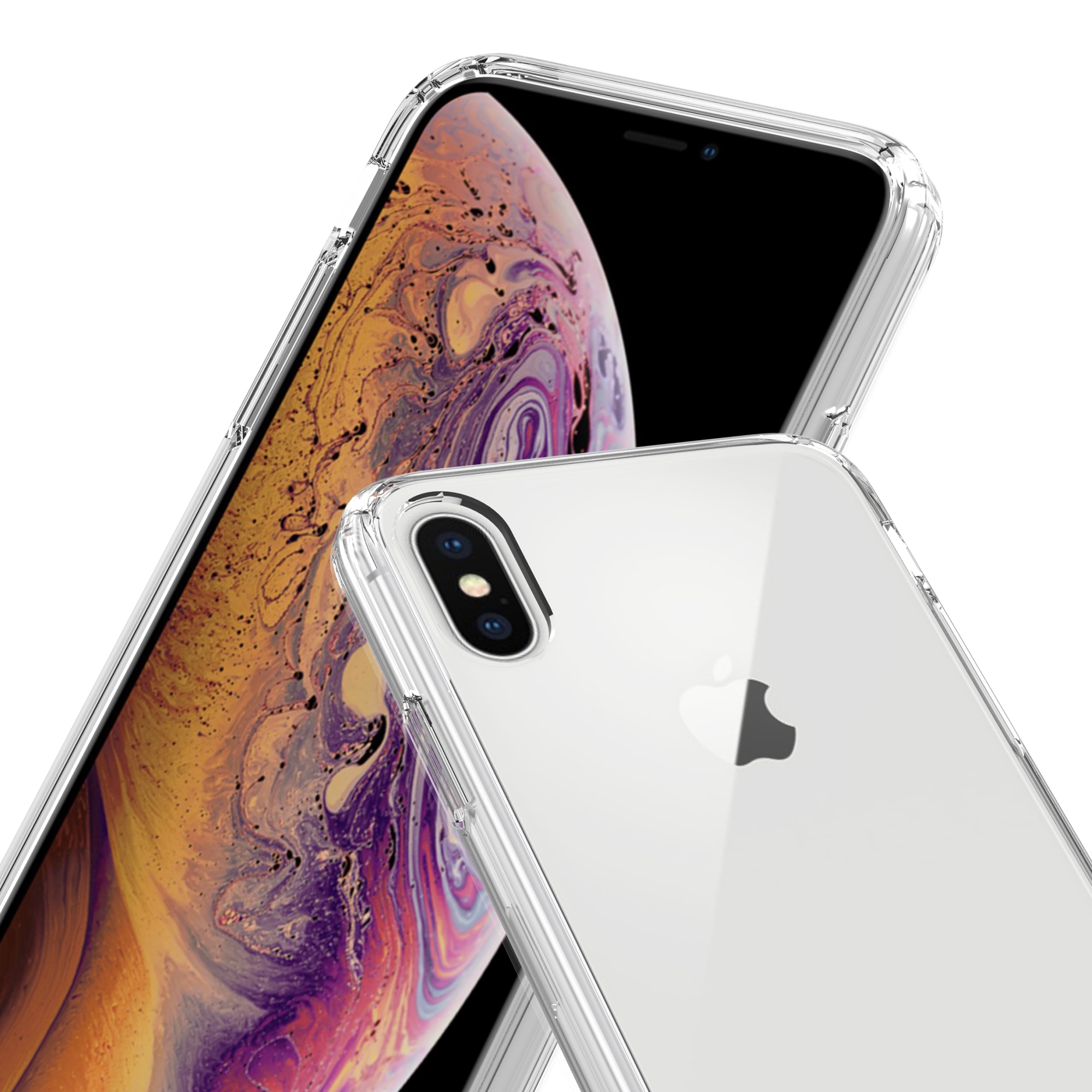 Funda híbrida para iPhone X/XS transparente