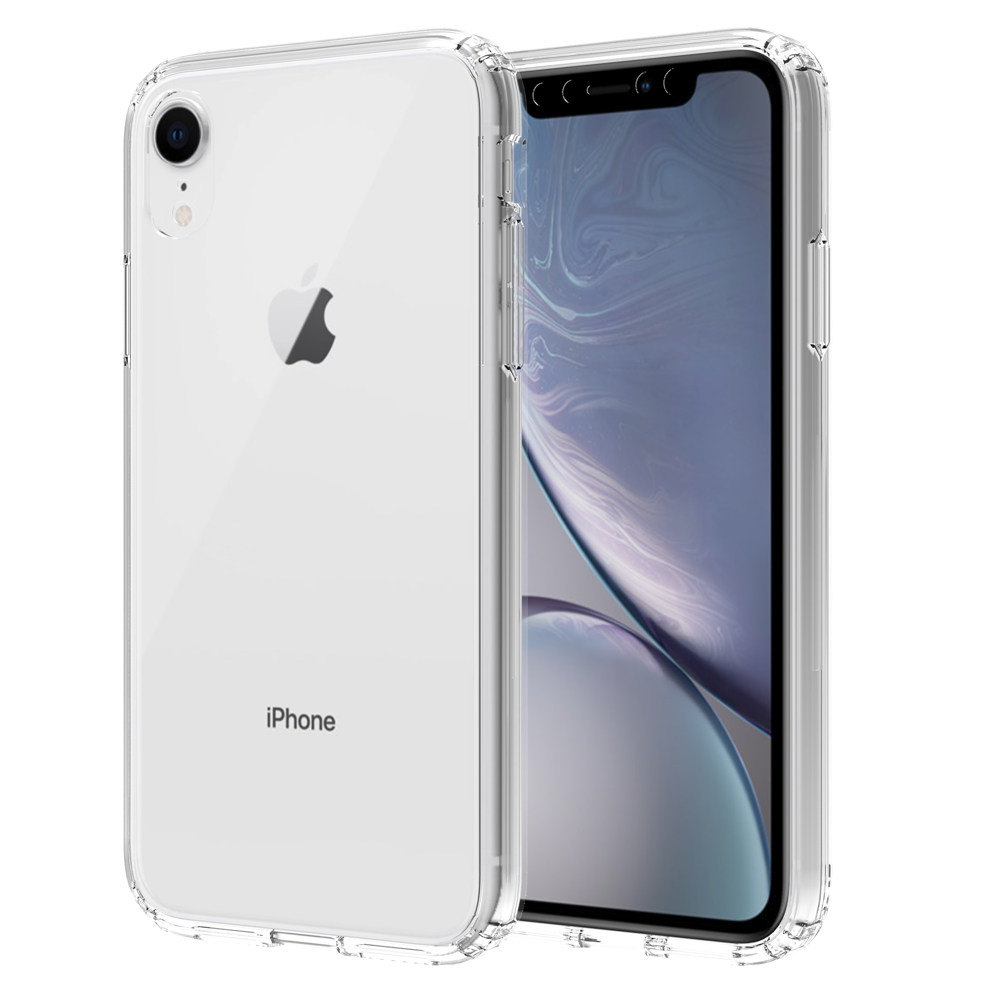 Funda híbrida para iPhone Xr transparente