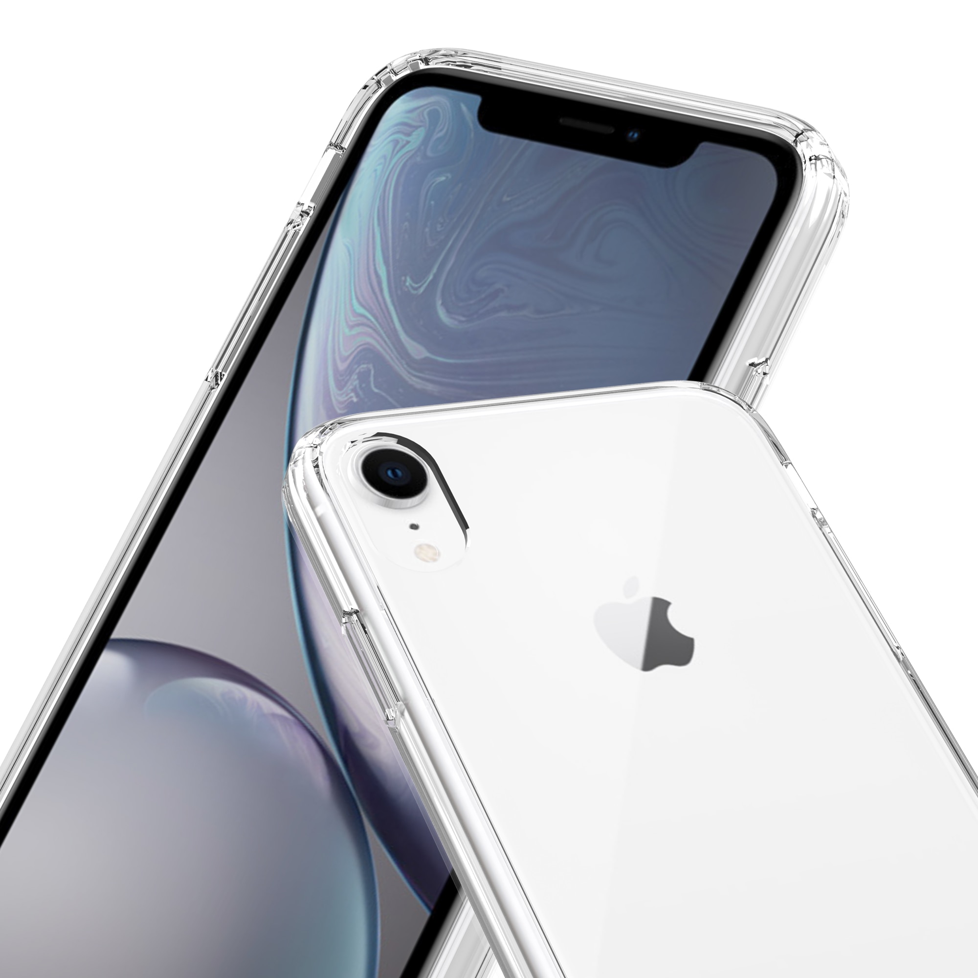 Funda híbrida para iPhone Xr transparente