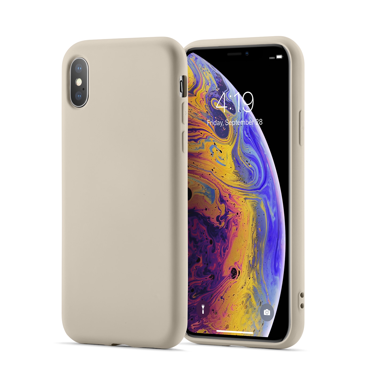 Funda TPU iPhone X/XS beige