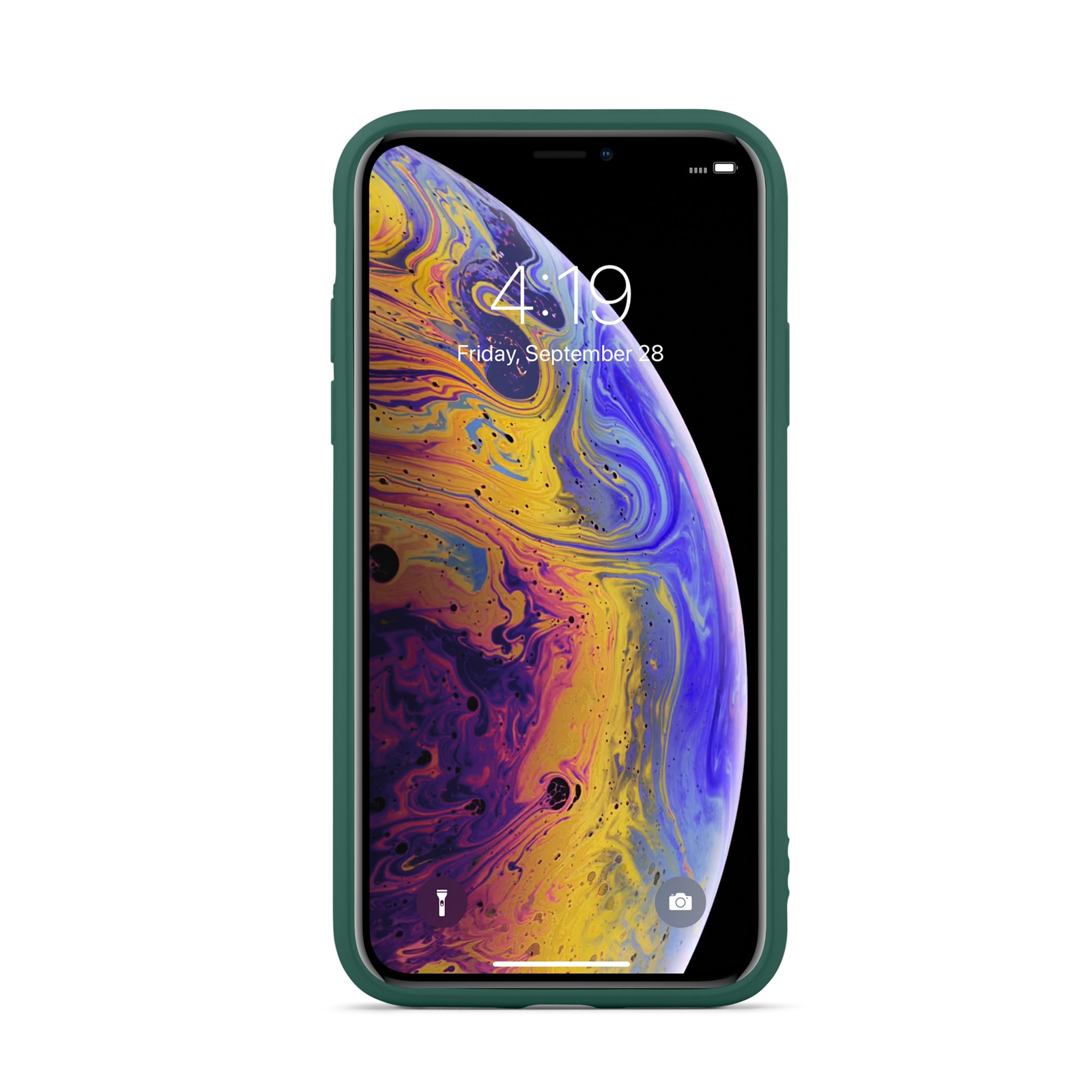 Funda TPU iPhone X/XS verde oscuro