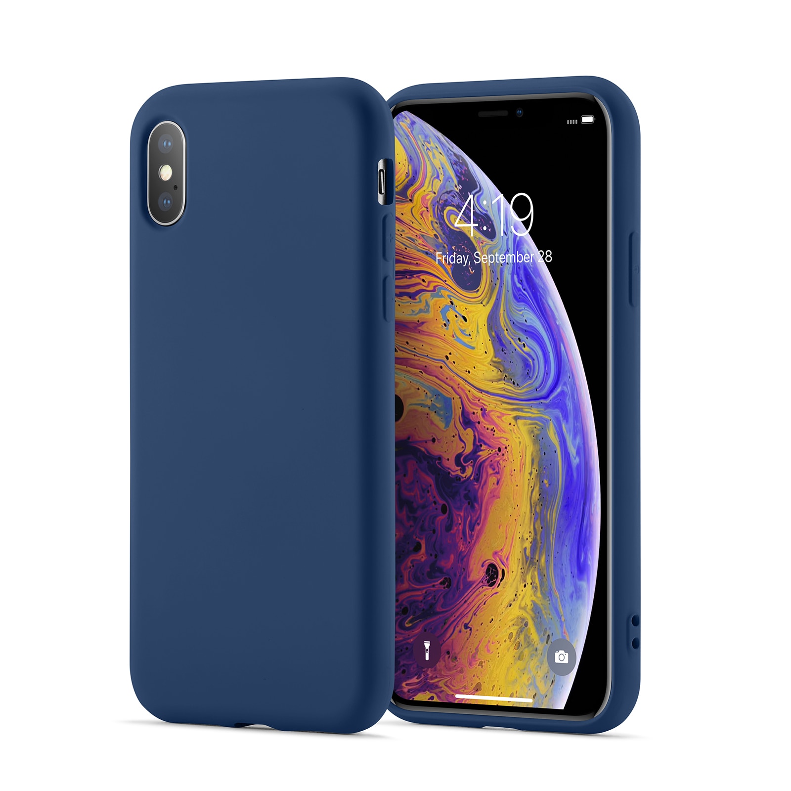 Funda TPU iPhone X/XS azul oscuro