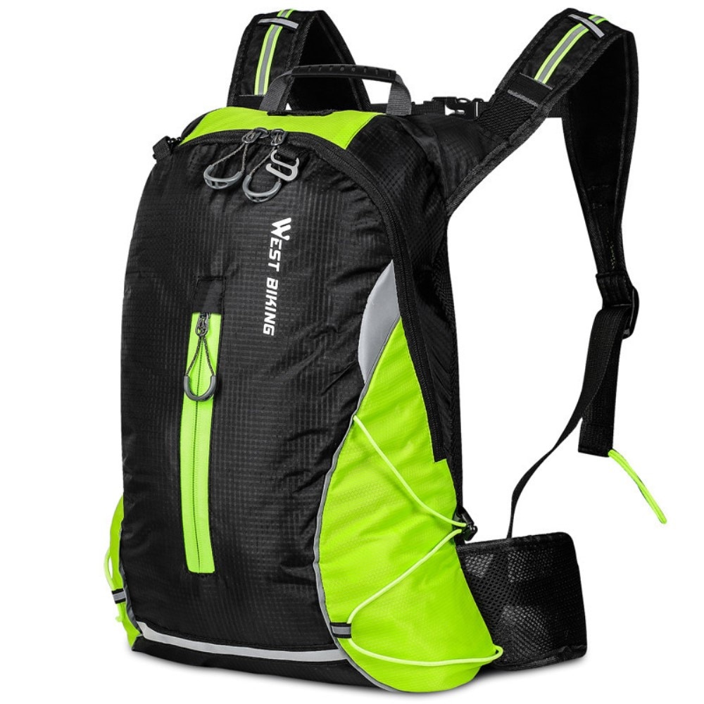 Mochila para correr y andar en bicicleta, verde