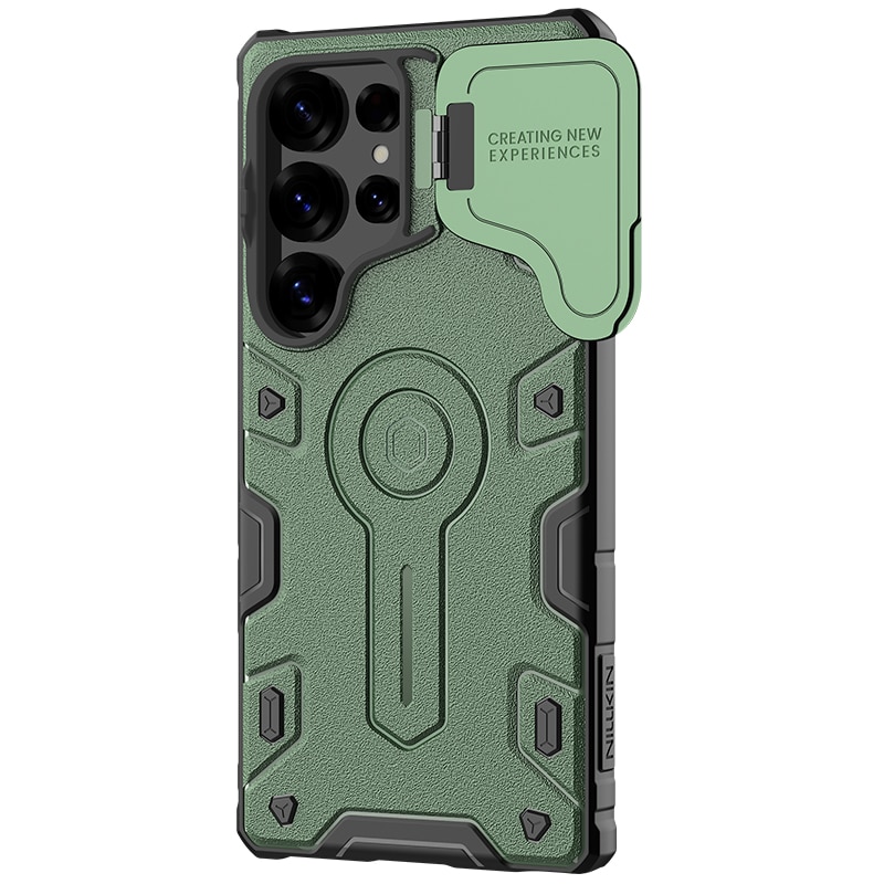 Funda CamShield Armor Prop Samsung Galaxy S25 Ultra, verde