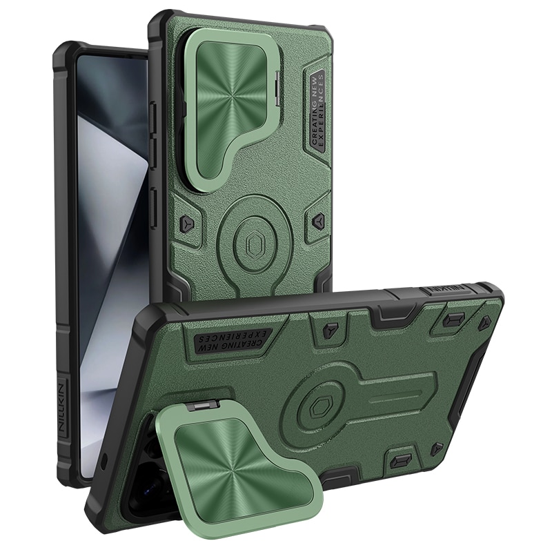 Funda CamShield Armor Prop Samsung Galaxy S25 Ultra, verde