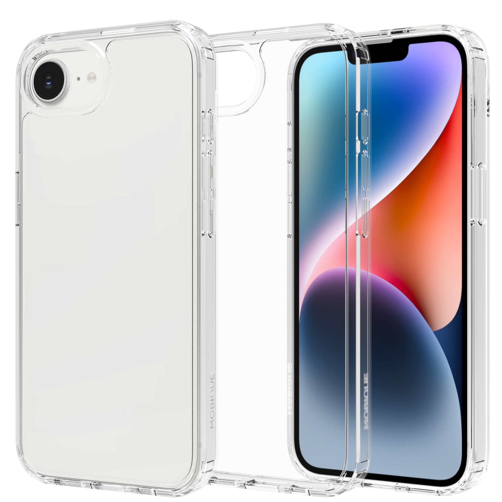 Funda híbrida para iPhone 16e Transparente