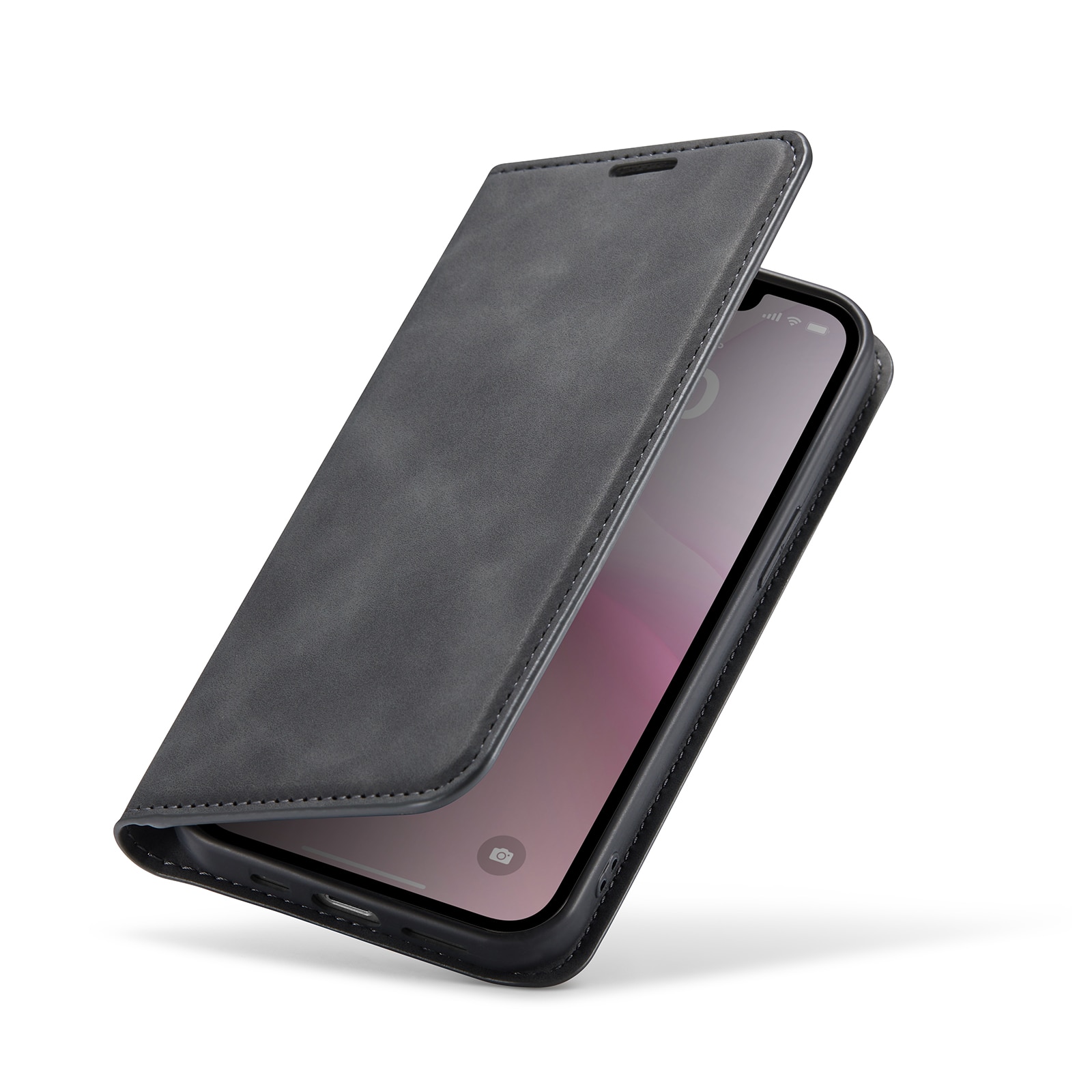 Funda delgada cartera iPhone 16e Negro