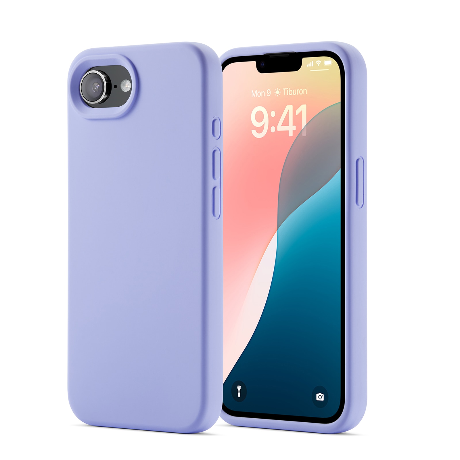 Funda de silicona Magnetic iPhone 16e Púrpura