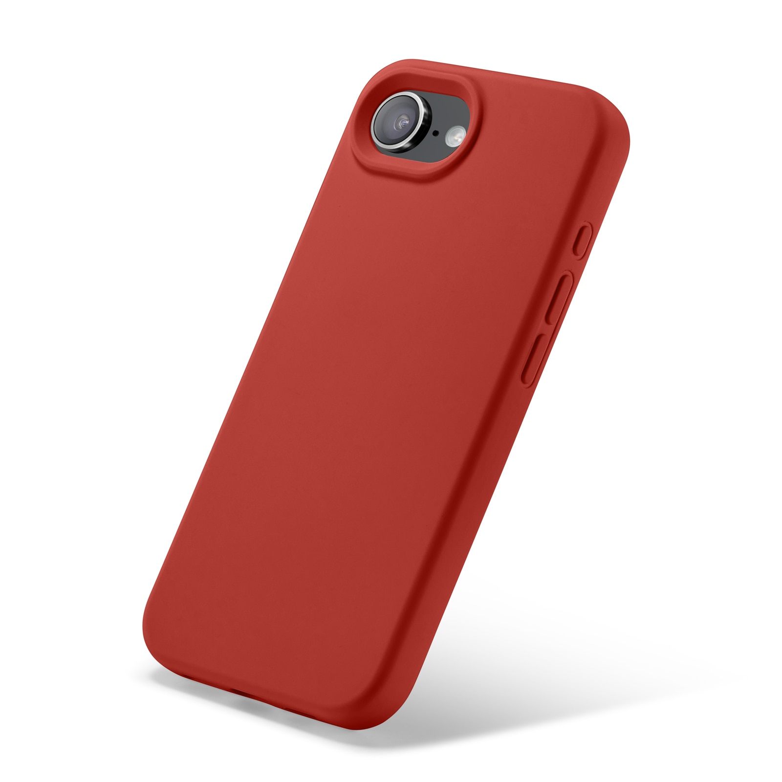 Funda de silicona Magnetic iPhone 16e Lava Red