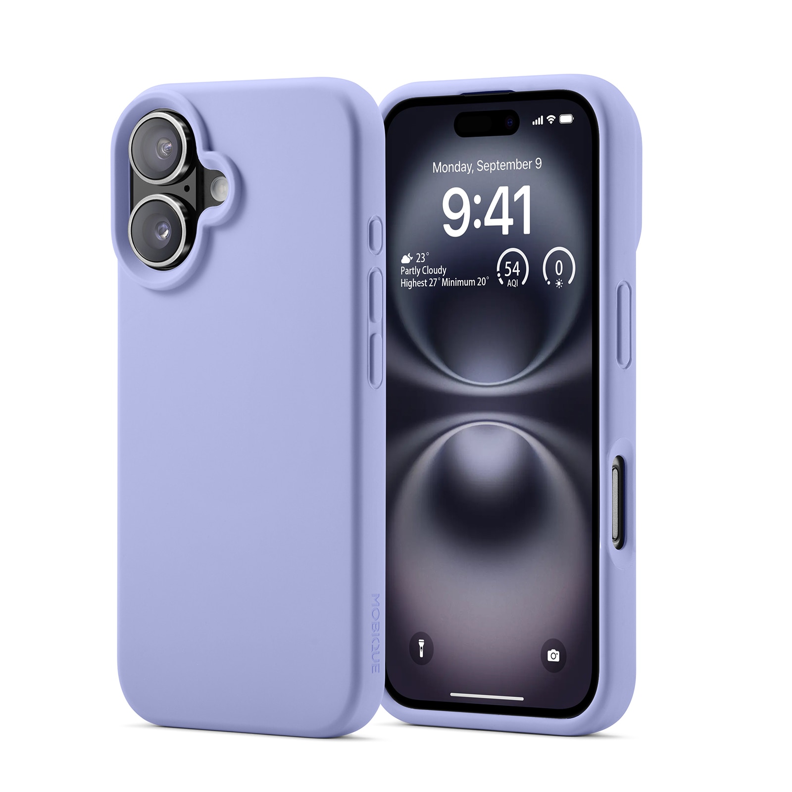 Funda de silicona Magnetic iPhone 16 Púrpura