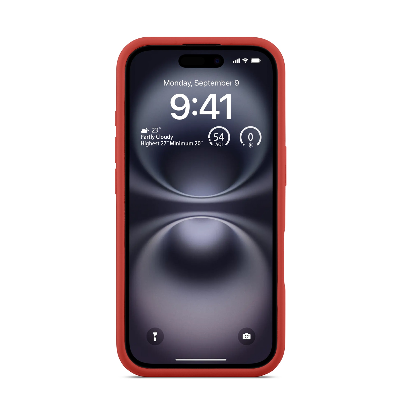 Funda de silicona Magnetic iPhone 16 Lava Red