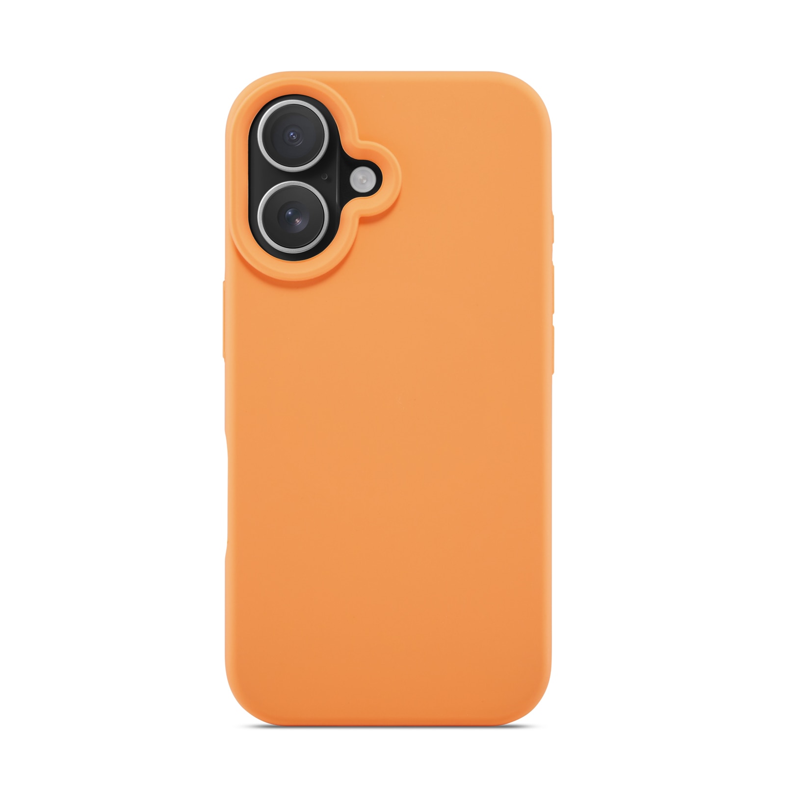 Funda de silicona Magnetic iPhone 16 Solar Orange