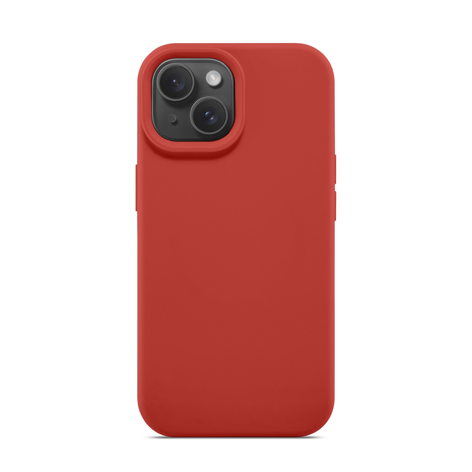 Funda de silicona Magnetic iPhone 15 Lava Red