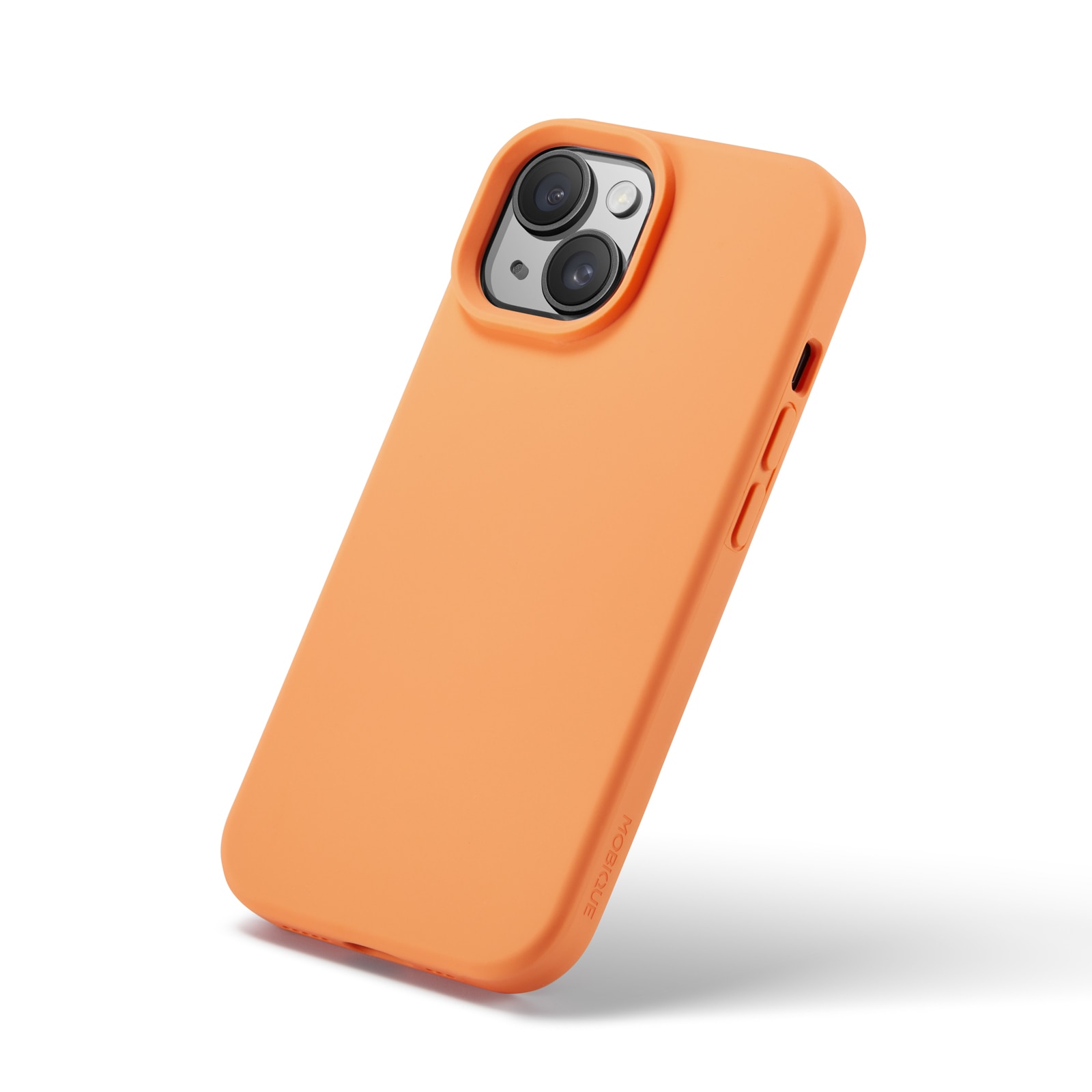 Funda de silicona Magnetic iPhone 15 Solar Orange