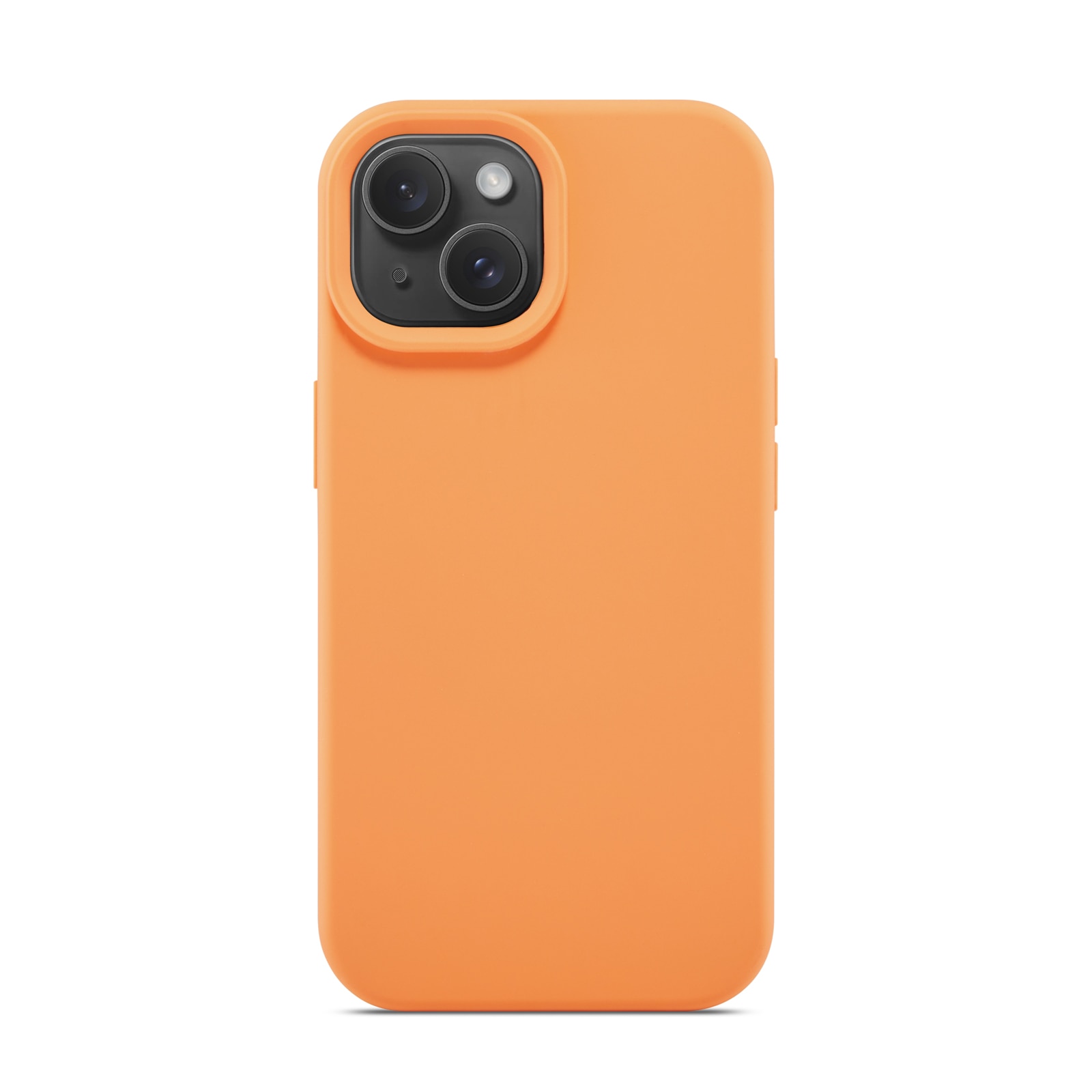 Funda de silicona Magnetic iPhone 15 Solar Orange