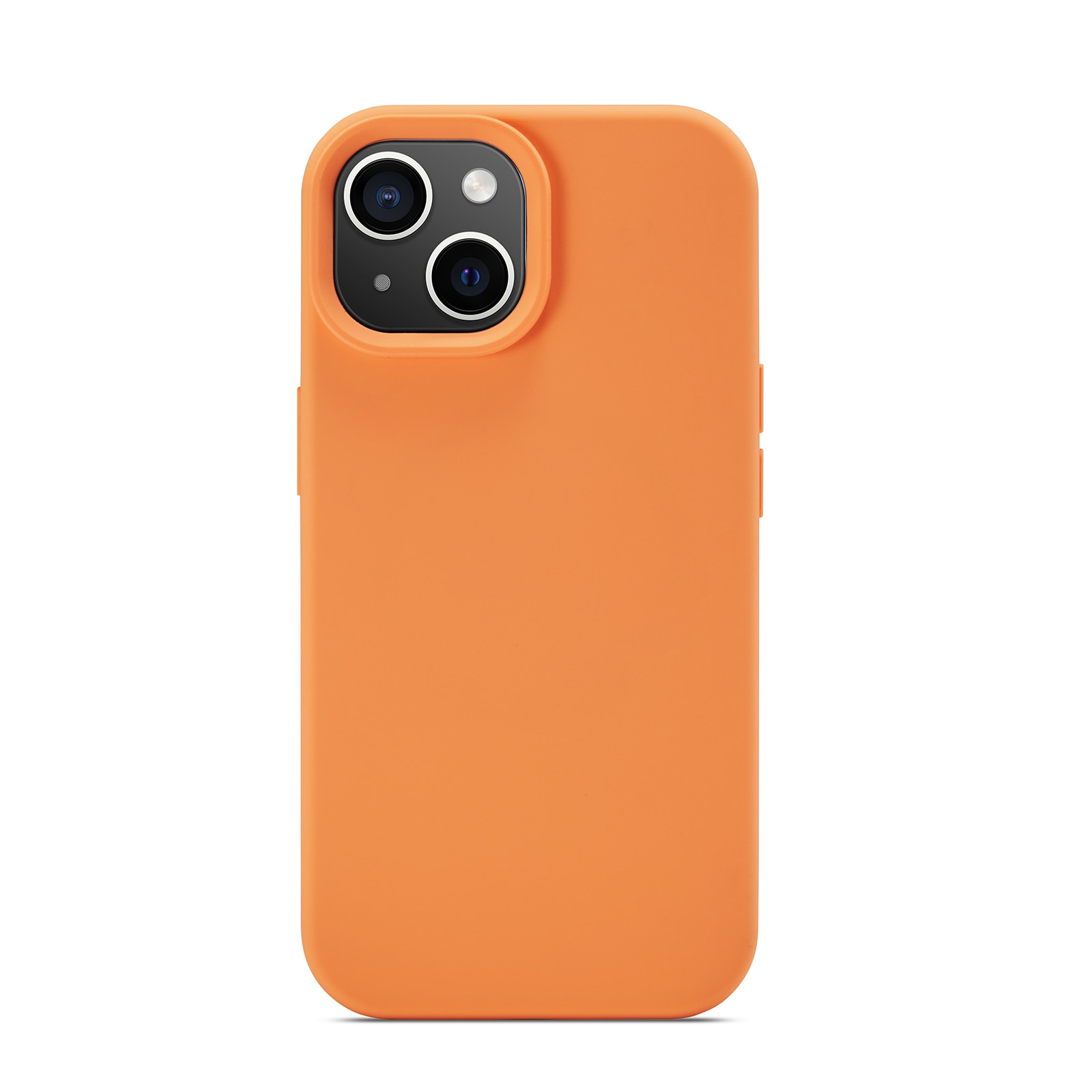 Funda de silicona Magnetic iPhone 14 Solar Orange