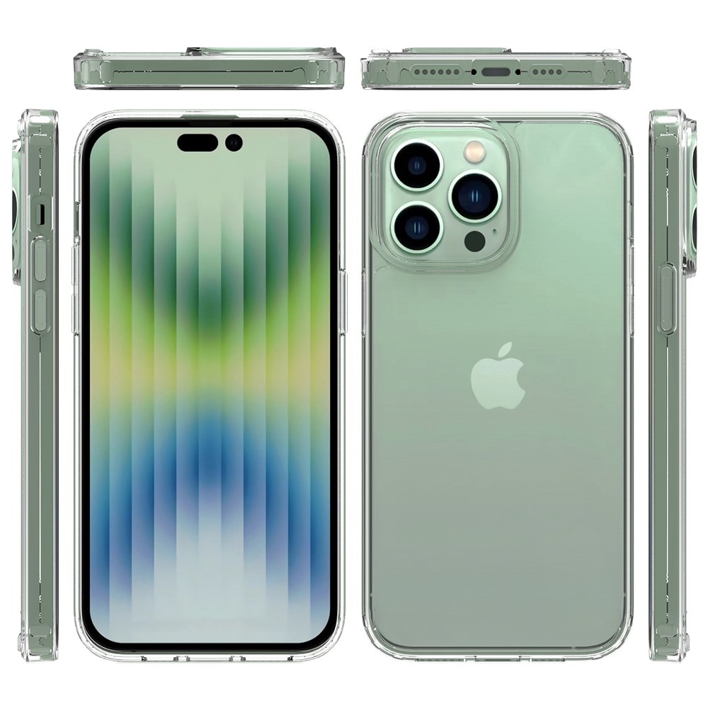 Funda híbrida para iPhone 14 Pro Max transparente