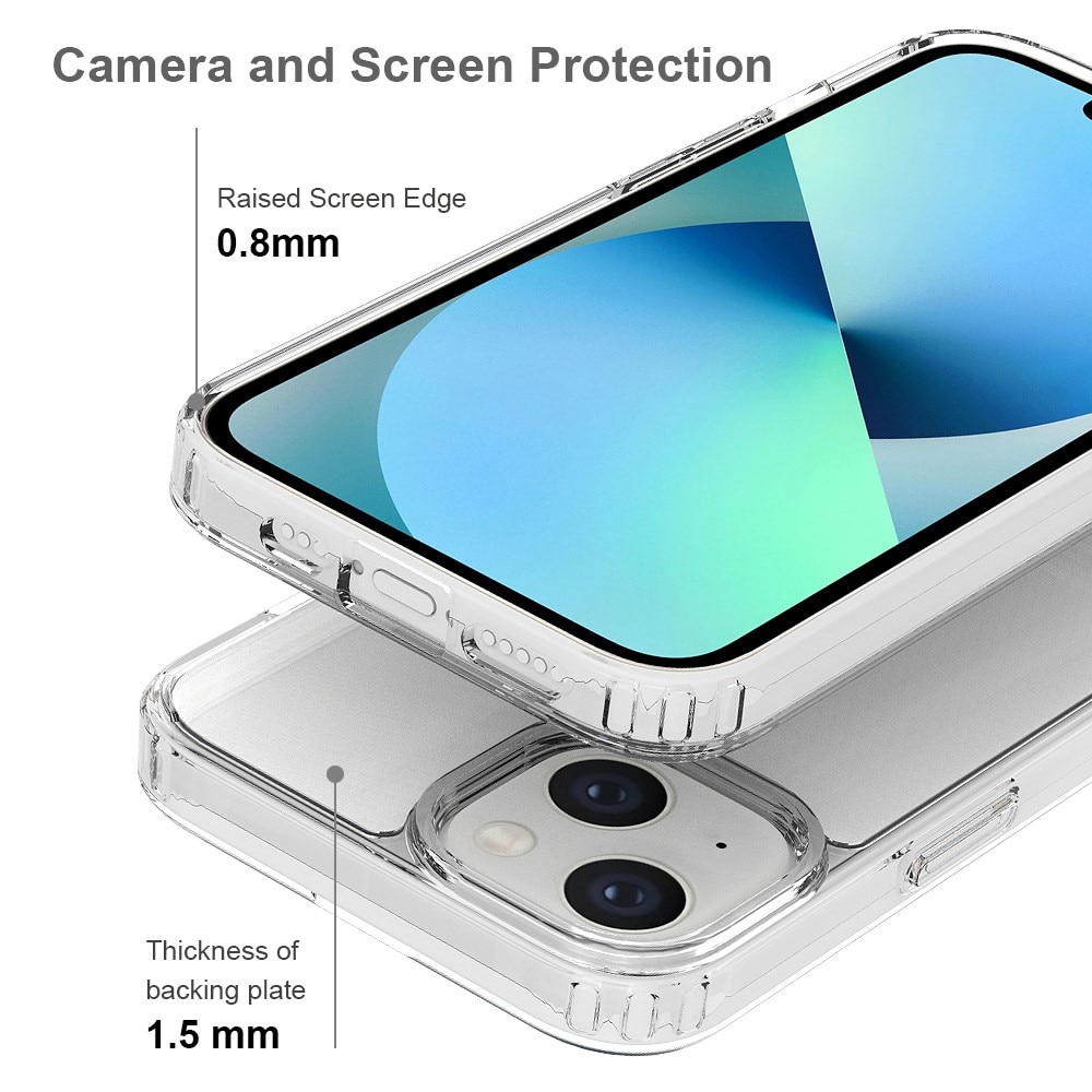 Funda híbrida para iPhone 14 transparente