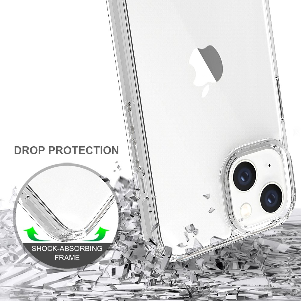 Funda híbrida para iPhone 14 transparente