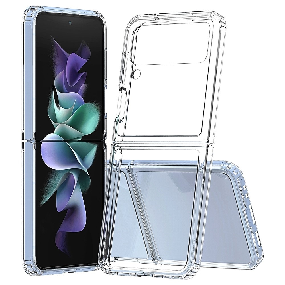 Funda híbrida Crystal Hybrid para Samsung Galaxy Z Flip 4, transparente