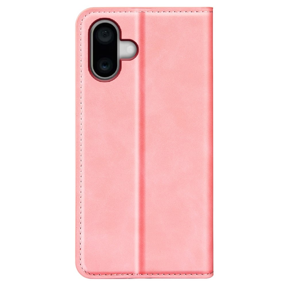 Funda delgada cartera iPhone 16 rosado