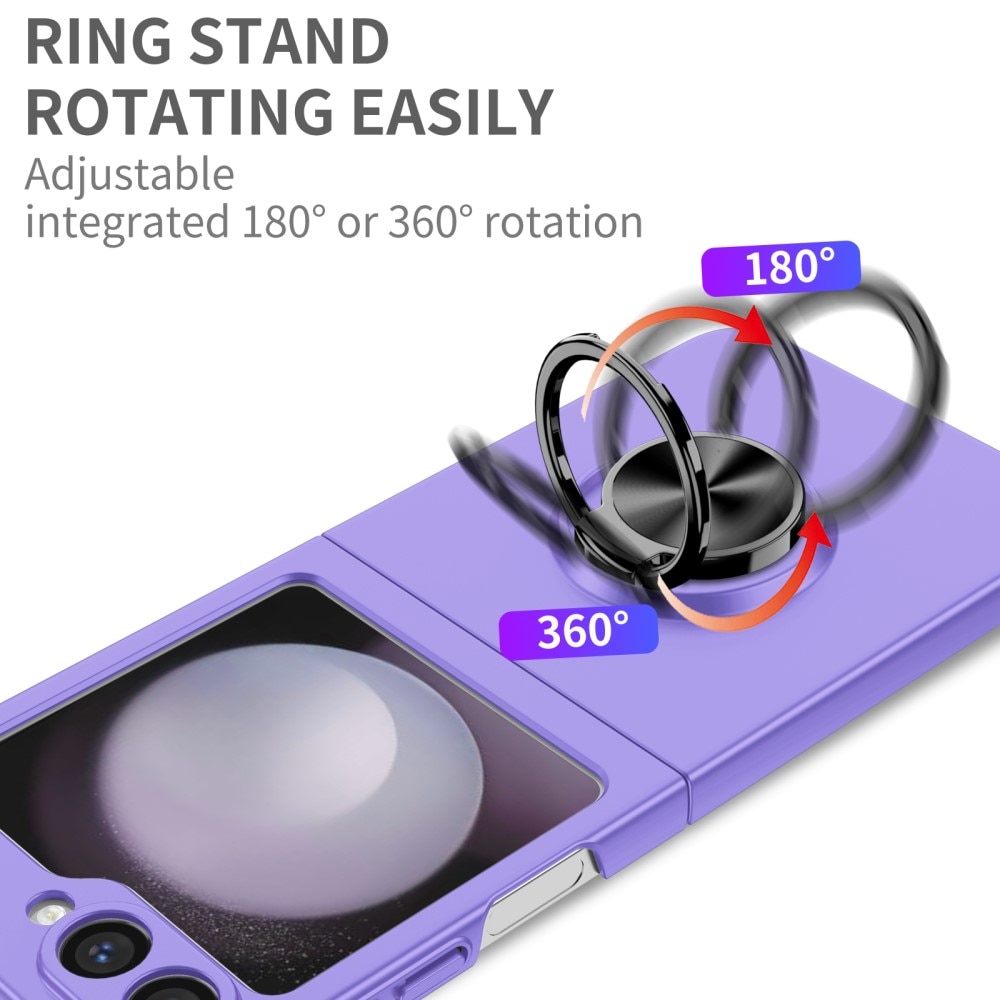 Funda magnética con porta anillos Samsung Galaxy Z Flip 6 violeta