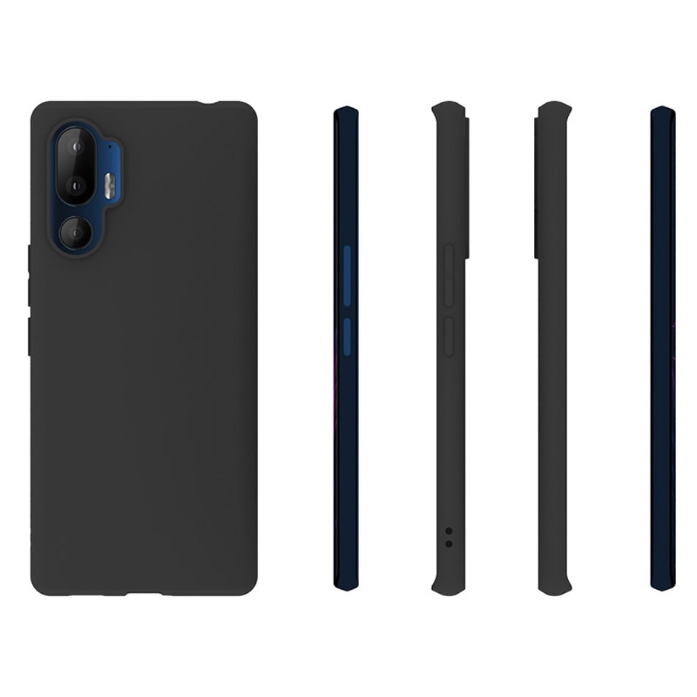 Funda TPU resistente a los golpes HTC U24 Pro Negro