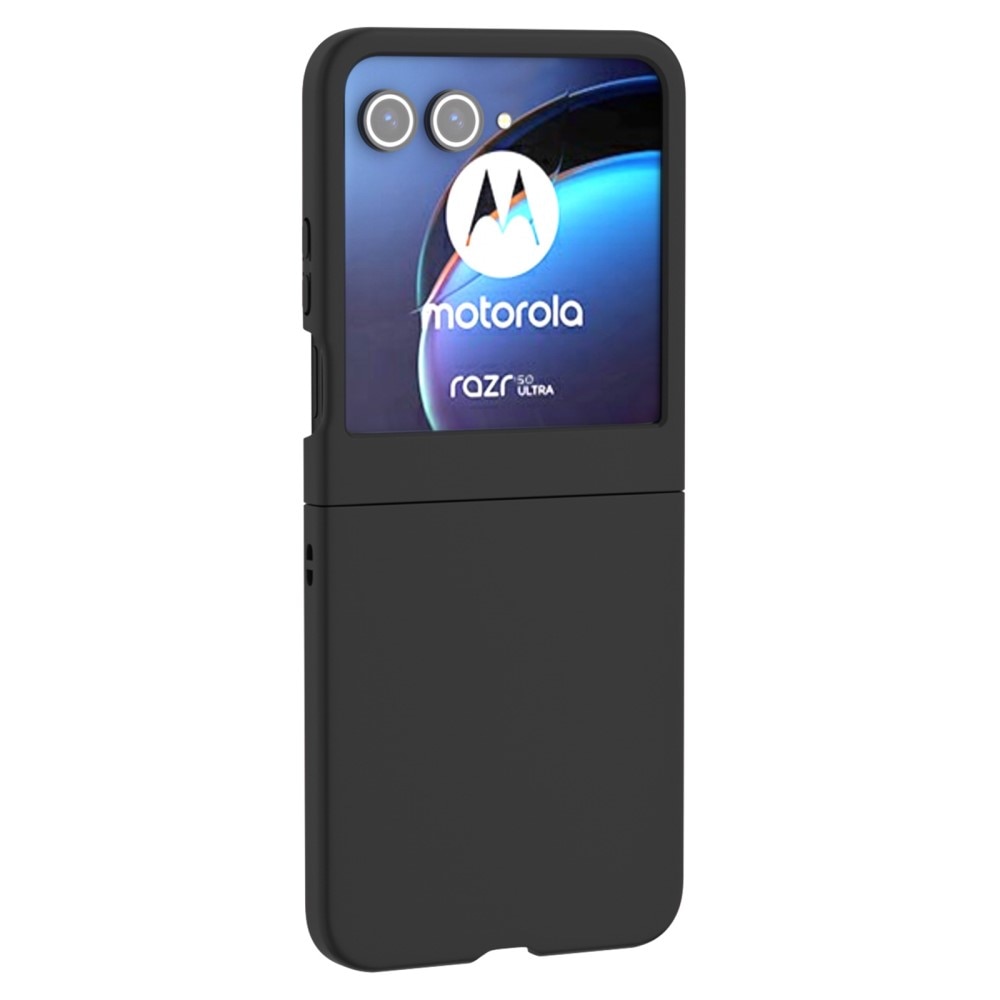 Funda rígida engomada Motorola Razr 50, negro