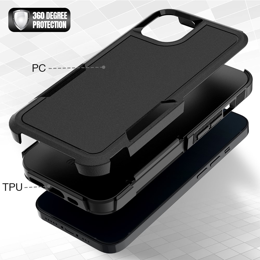 Funda híbrida Off-road iPhone 13, negro