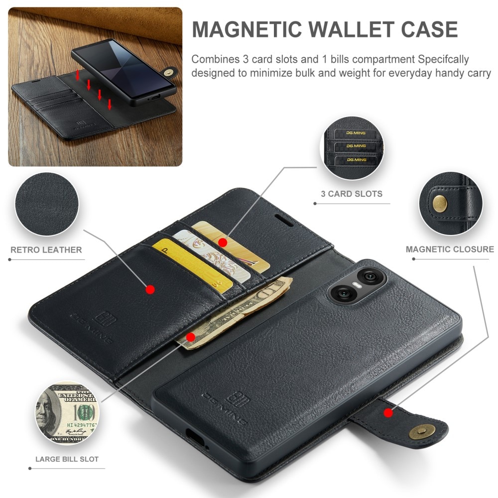 Cartera Magnet Wallet Sony Xperia 10 VI Black